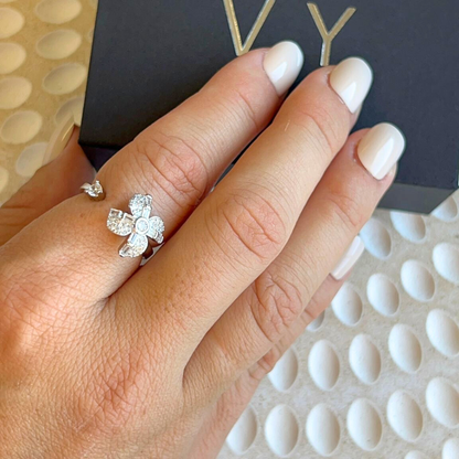 Flower Wing Fidget Ring Mivy Jewellery