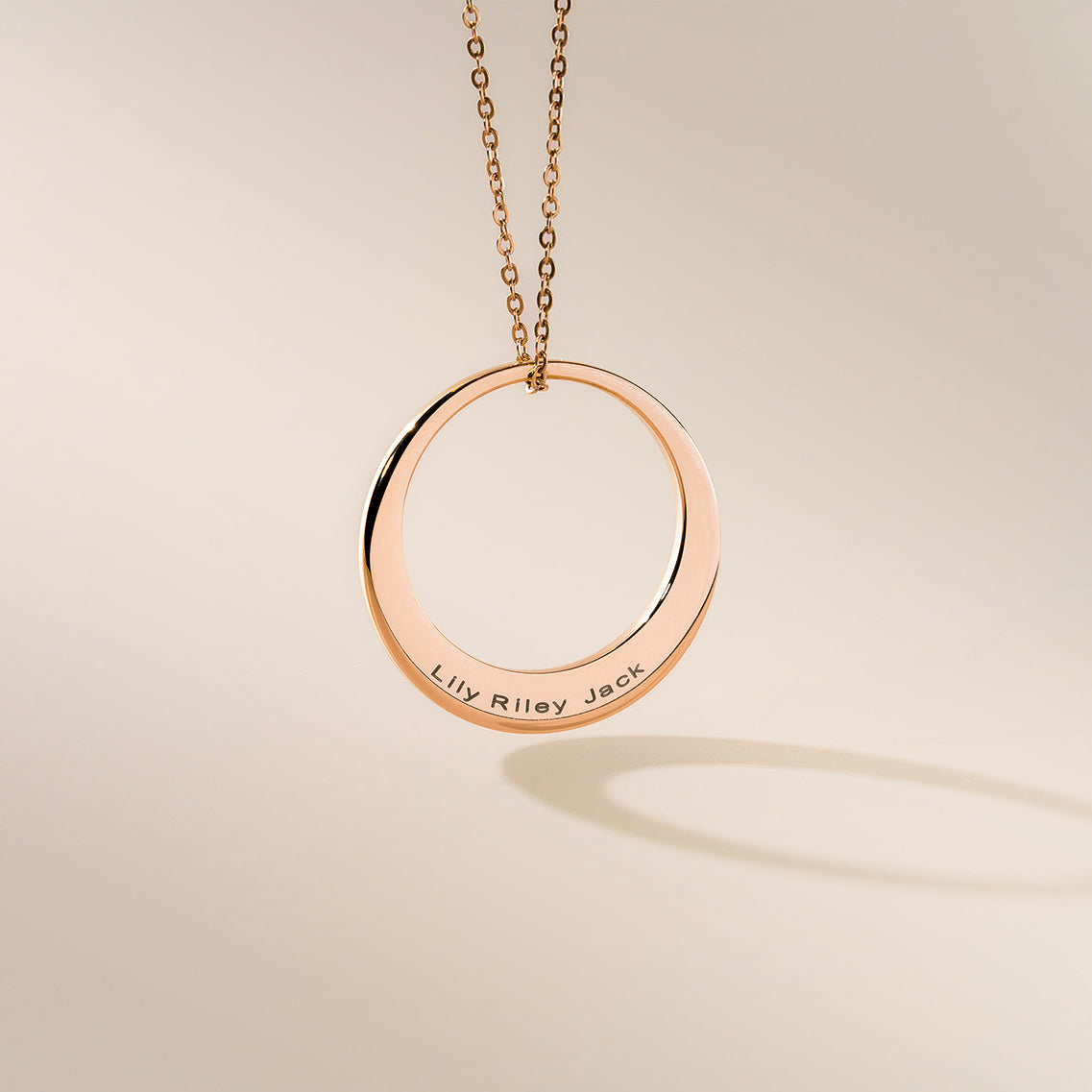 Large Personalised Offset Washer Mivy Jewellery