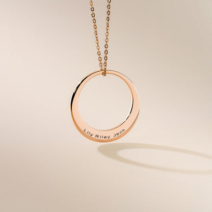 Large Personalised Offset Washer Mivy Jewellery