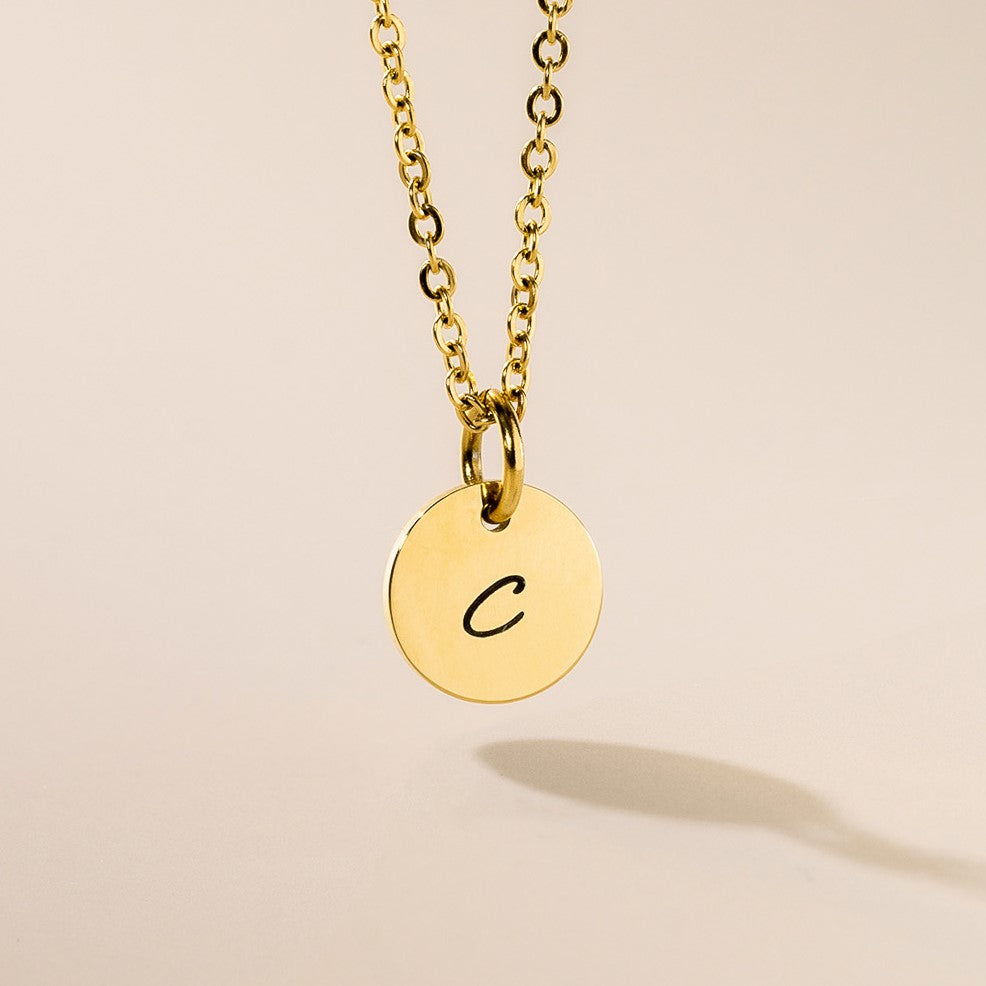 Initial Pendant Necklace Mivy Jewellery
