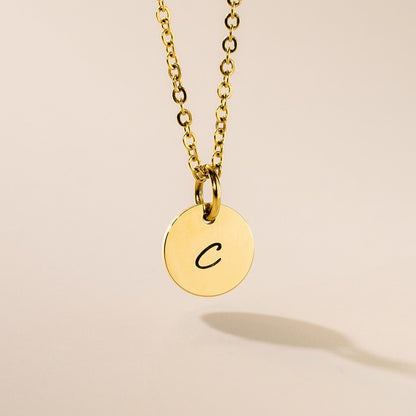 Initial Pendant Necklace Mivy Jewellery