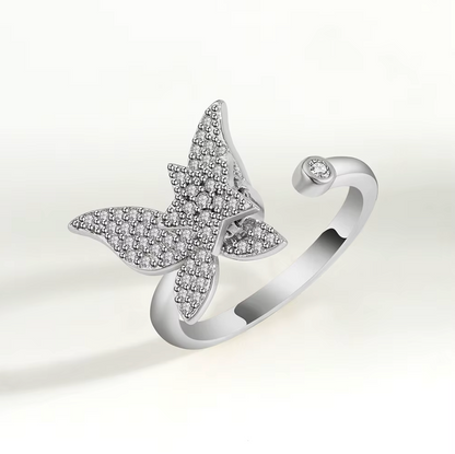 Butterfly & Star Fidget Ring Mivy Jewellery