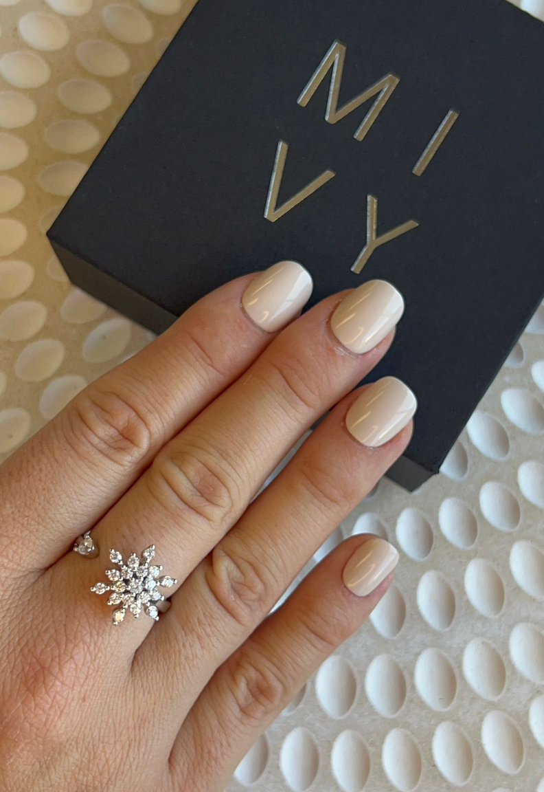 Snowflake Fidget Ring Mivy Jewellery