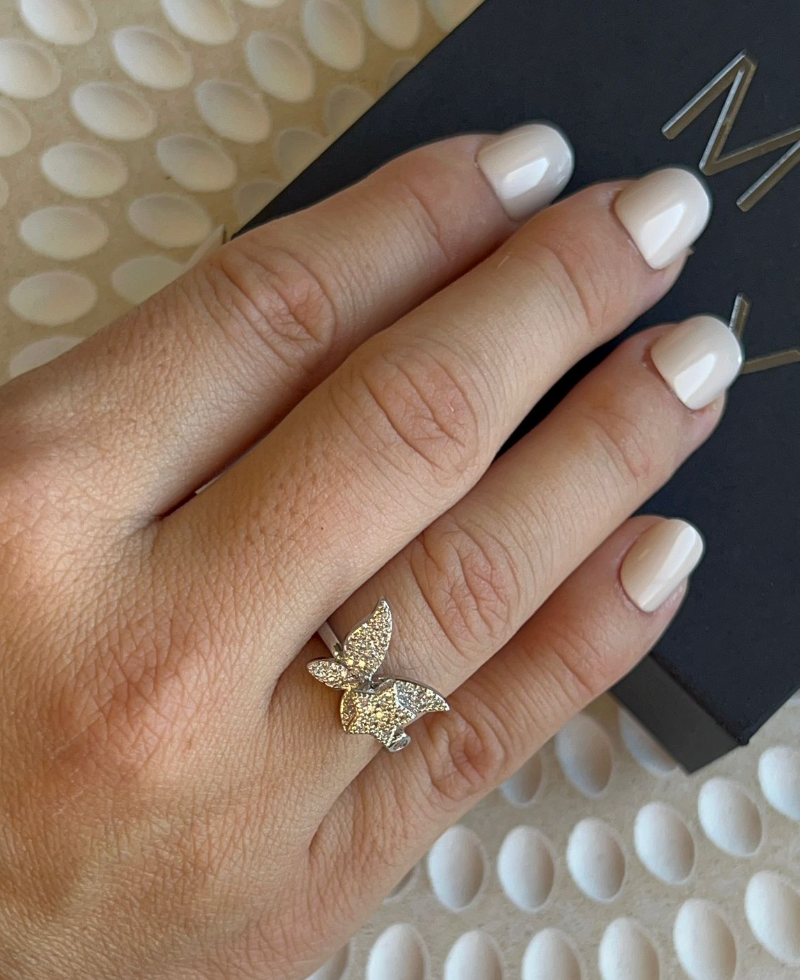 Butterfly & Star Fidget Ring Mivy Jewellery