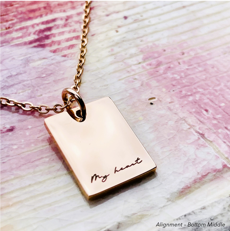 Petite Tag Necklace Mivy Jewellery