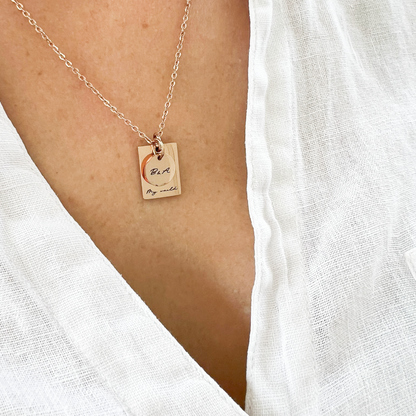 Petite Tag Necklace Mivy Jewellery