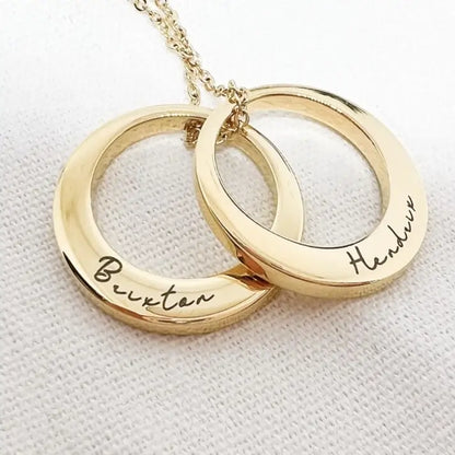 Medium Personalised Offset Washer Mivy Jewellery