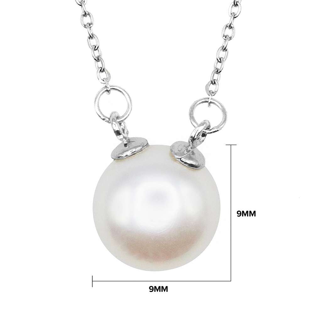 Dimensions of the pearl pendant
