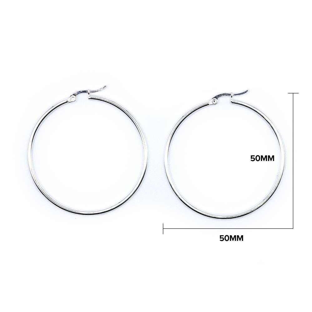 Dimensions of the hoop earrings
